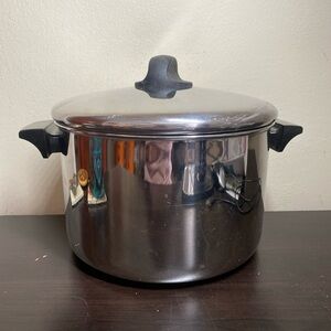 Revere Ware 6 Qt Stainless Steel Stock Pot with Lid